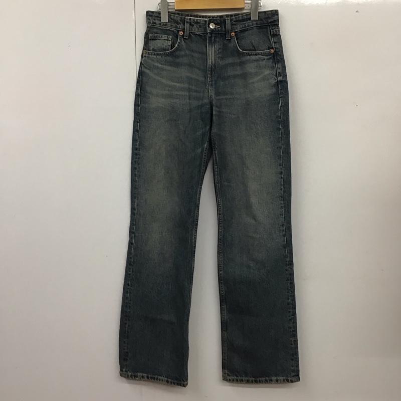 ザラ ZARA パンツ デニム、ジーンズ 36 無地 インディゴ / インディゴ /  レディース USED 古着 中古 10117251