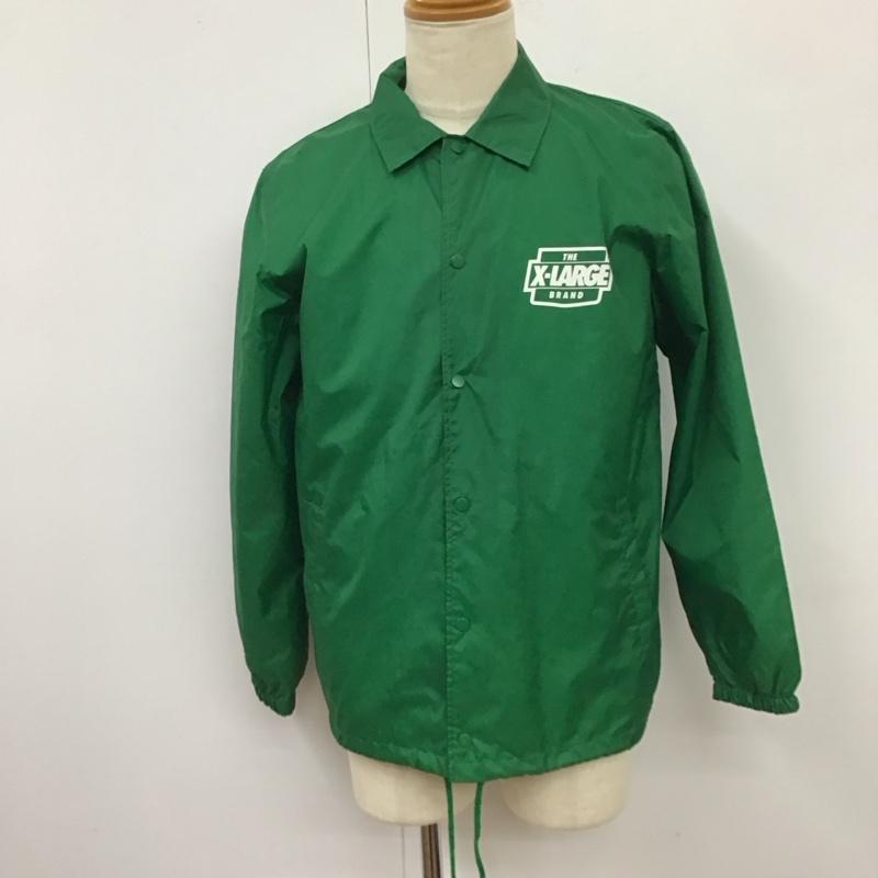 エクストララージ XLARGE ジャケット、上着 ジャケット、ブレザー 01179502 コーチジャケット ナイロンジャケット M ロゴ、文字 緑 / グリーン /  メンズ USED 古着 中古 10118753