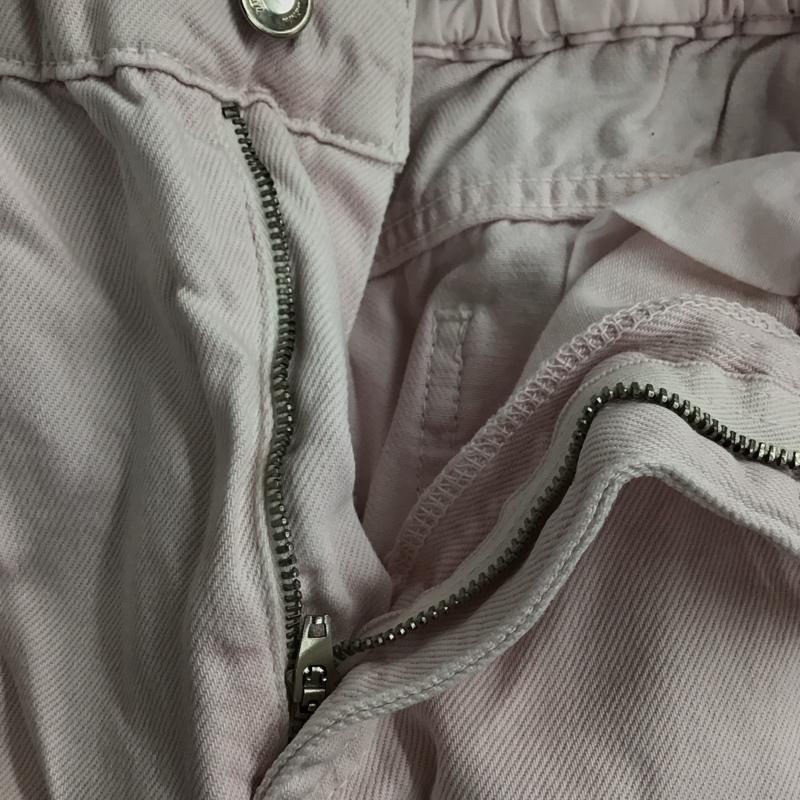 ザラ ZARA パンツ デニム、ジーンズ デニムパンツ ワイドパンツ カジュアルパンツ 38インチ 無地 桃 / ピンク /  レディース USED 古着 中古 10149566