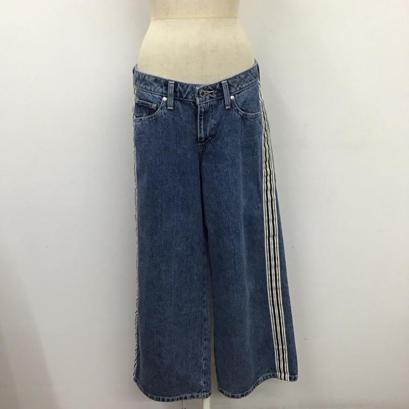 リーバイストラウスアンドコー Levi Strauss & co. パンツ デニム、ジーンズ シルバータブ デニムパンツ ワイドパンツ ジーンズ 28インチ 無地 インディゴ / インディゴ /  レディース USED 古着 中古 10120424
