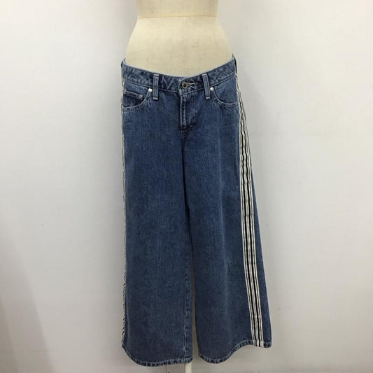 リーバイストラウスアンドコー Levi Strauss & co. パンツ デニム、ジーンズ シルバータブ デニムパンツ ワイドパンツ ジーンズ 28インチ 無地 インディゴ / インディゴ /  レディース USED 古着 中古 10120424