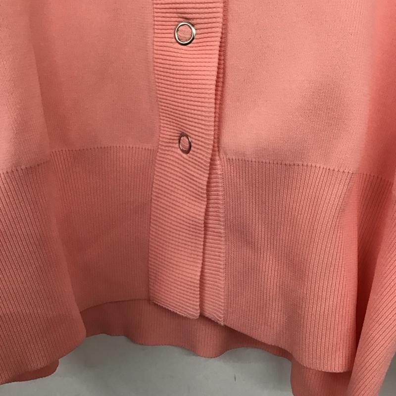 チャオパニック CIAOPANIC カーディガン 長袖 ONE SIZE 無地 桃 / ピンク /  レディース USED 古着 中古 10142885