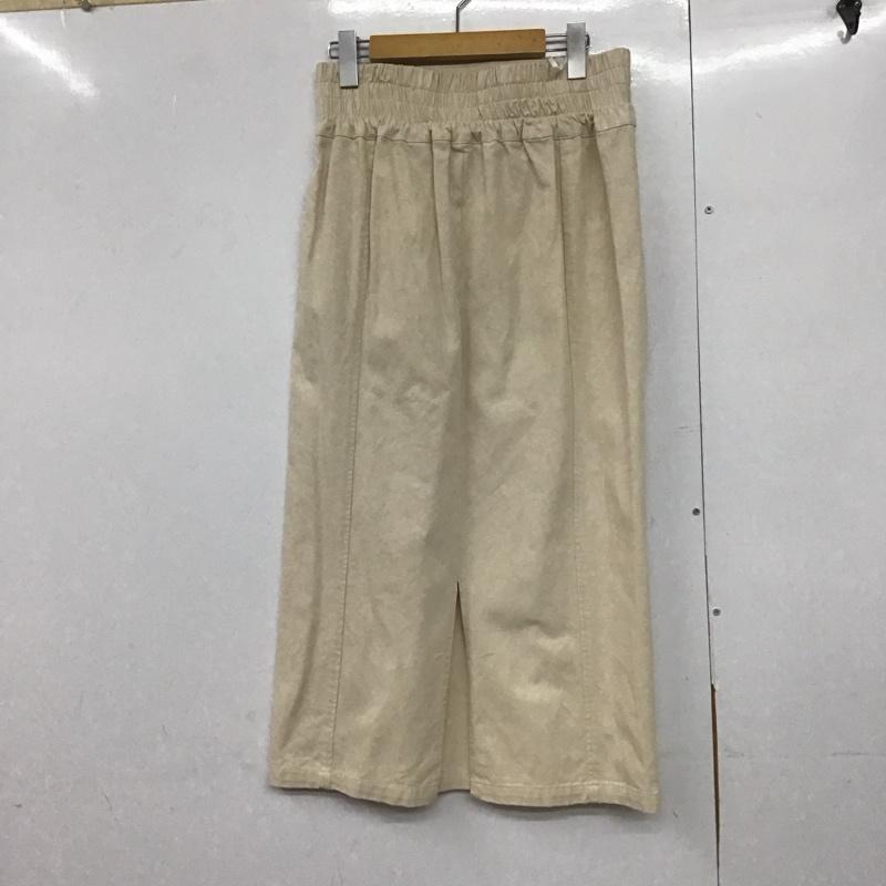 エヘカソポ ehka sopo スカート ロングスカート ロングスカート フレアスカート カジュアルスカート バックスリット FREE 無地 アイボリー / アイボリー /  レディース USED 古着 中古 10145386