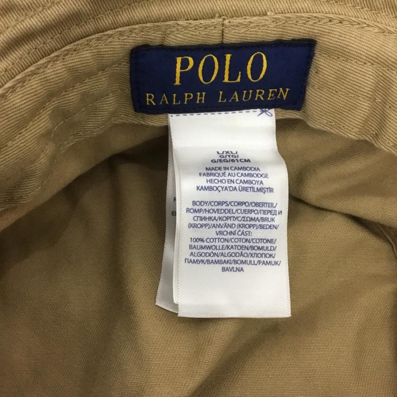 ポロラルフローレン POLO RALPH LAUREN 帽子 ハット バケットハット ワンポイント ベージュ / ベージュ /  メンズ USED 古着 中古 10138045