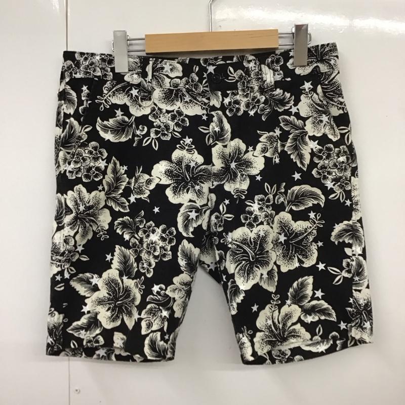 ユニフォームエクスペリメント uniform experiment パンツ ショートパンツ ue-150009 スターフラワーショートパンツ カジュアルパンツ プリントパンツ 2 プリント 白 / ホワイト / X 黒 / ブラック /  レディース USED 古着 中古 10111653