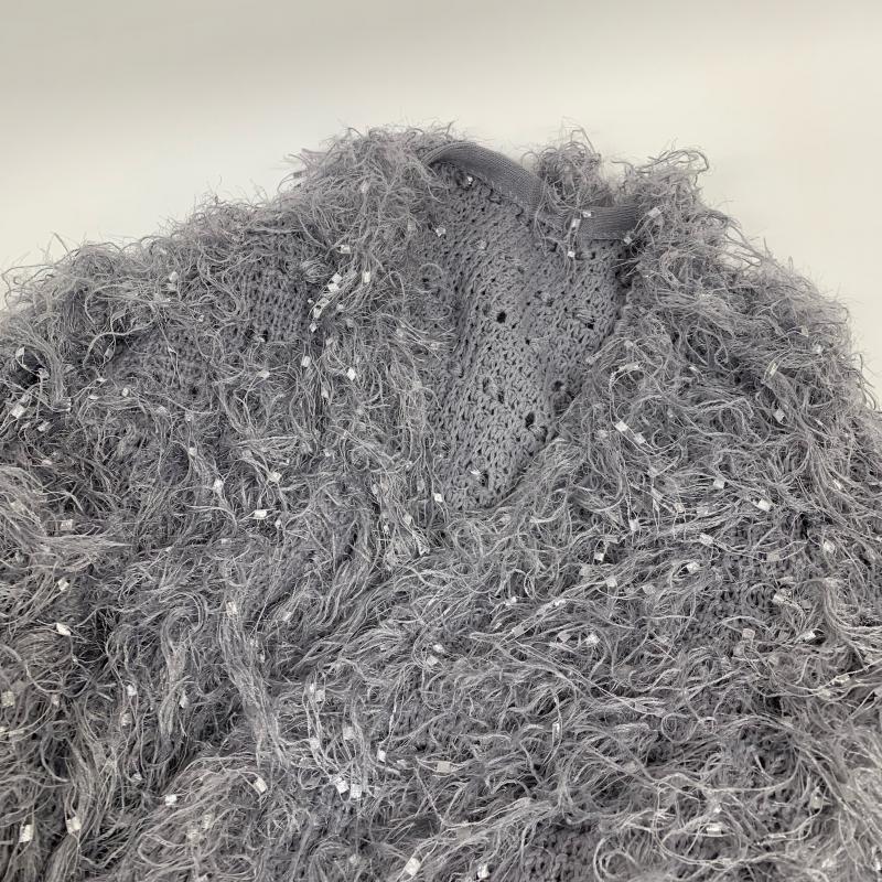 ワンアフター アナザー ナイスクラップ one after another NICE CLAUP カーディガン 長袖 2017 秋 autumn 830100 FREE  灰 / グレー /  レディース USED 古着 中古 10011842