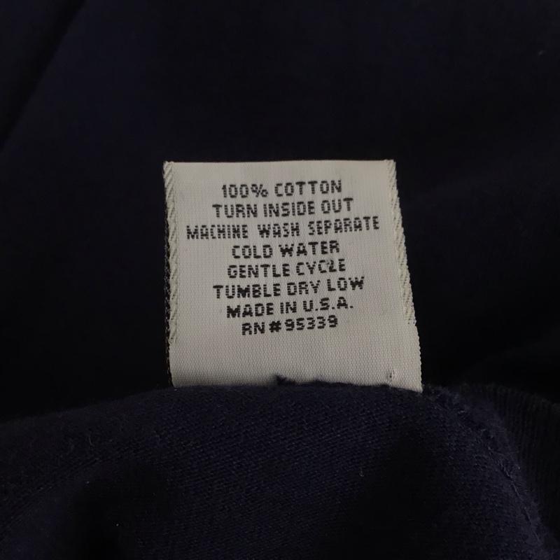 ハードロックカフェ HARD ROCK CAFE Tシャツ 半袖 半袖カットソー プリントTシャツ クルーネックカットソー ロゴ、文字 紺 / ネイビー /  メンズ USED 古着 中古 10126669