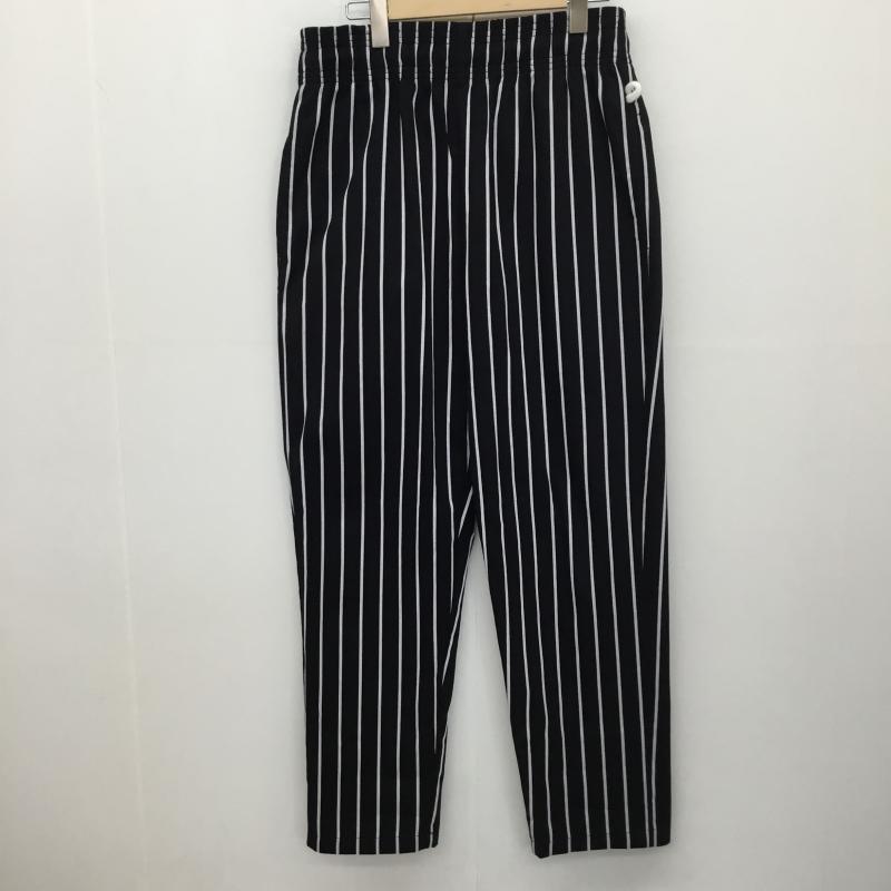クックマン COOKMAN パンツ ワークパンツ、ペインターパンツ M ストライプ 黒 / ブラック /  レディース USED 古着 中古 10134152