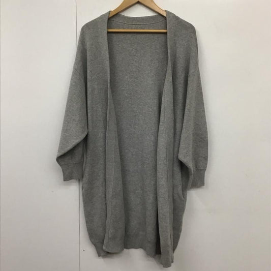 アズールバイマウジー AZUL BY MOUSSY カーディガン 長袖 250ASS70-3187 ニットカーディガン S 無地 灰 / グレー /  レディース USED 古着 中古 10130388