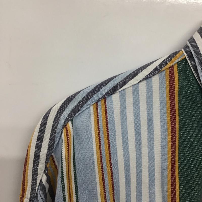 古着 USED シャツ、ブラウス 長袖 長袖シャツ ストライプシャツ カラーシャツ ボタンダウンシャツ M ストライプ マルチカラー / マルチカラー /  メンズ USED 古着 中古 10142599