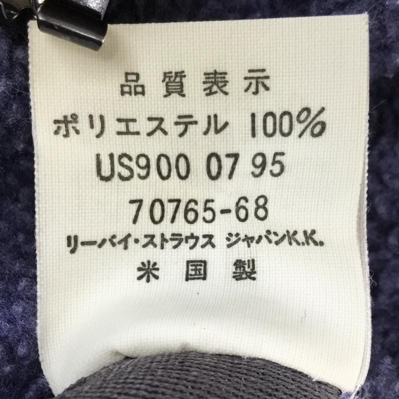 リーバイス Levi s ジャケット、上着 ジャケット、ブレザー USA製 フリースジャケット M ロゴ、文字 紺 / ネイビー /  メンズ USED 古着 中古 10137360