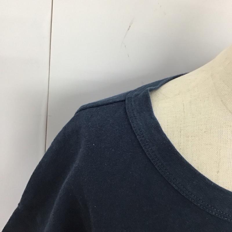 チャンピオン Champion ワンピース ミニスカート L ロゴ、文字 X プリント 紺 / ネイビー /  レディース USED 古着 中古 10121418