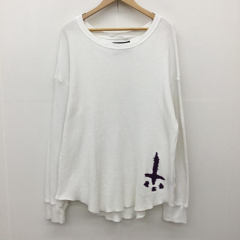 カタリスト CVTVLIST カットソー 長袖 ロゴ、文字 白 / ホワイト /  メンズ USED 古着 中古 10150142