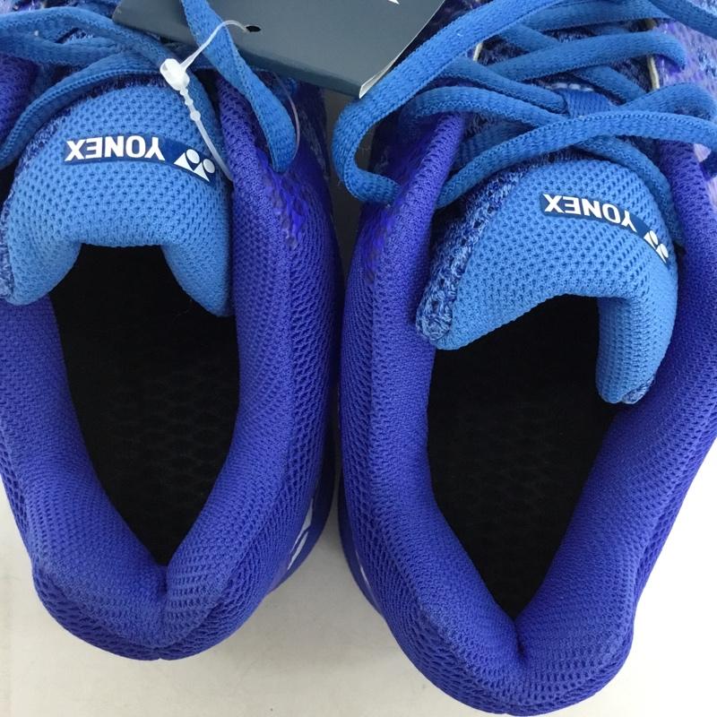 ヨネックス YONEX スニーカー スニーカー SHBA3M パワークッション エアラス3メン バドミントンシューズ 23.5cm 箱有 23.5cm ロゴ、文字 青 / ブルー /  レディース USED 古着 中古 10147953