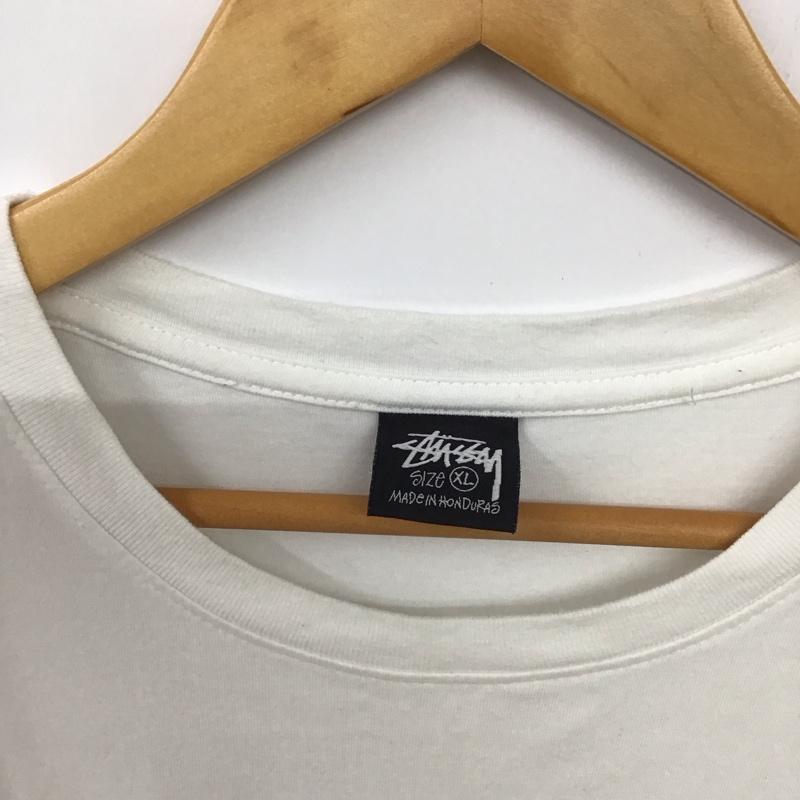 ステューシー STUSSY Tシャツ 半袖 XL ロゴ、文字 白 / ホワイト /  メンズ USED 古着 中古 10133220