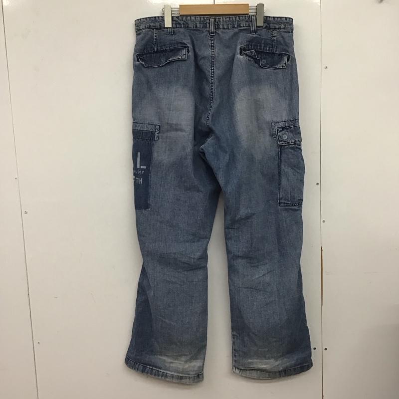 ポロジーンズカンパニー POLO JEANS COMPANY パンツ デニム、ジーンズ デニムパンツ ワイドパンツ カジュアルパンツ カーゴパンツ 36 無地 インディゴ / インディゴ /  メンズ USED 古着 中古 10148281
