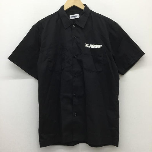 エクストララージ XLARGE シャツ、ブラウス 半袖 M ロゴ、文字 黒 / ブラック /  メンズ USED 古着 中古 10110707