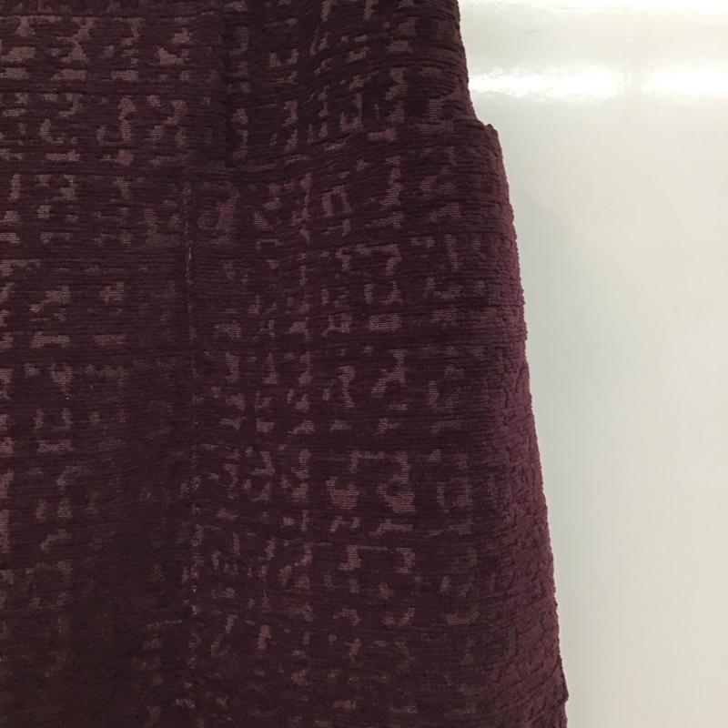 テチチ Te chichi TERRASSE スカート ひざ丈スカート FREE 総柄 ボルドー / ボルドー /  レディース USED 古着 中古 10130227