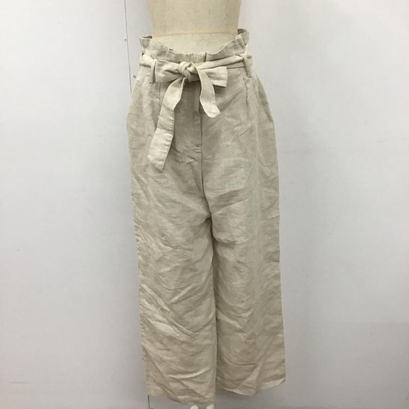 ザラ ZARA ボトムス ボトムス ワイドパンツ S 無地 アイボリー / アイボリー /  レディース USED 古着 中古 10112230