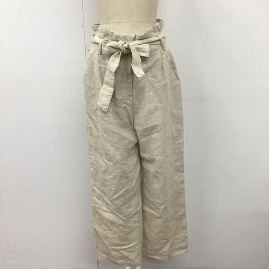 ザラ ZARA ボトムス ボトムス ワイドパンツ S 無地 アイボリー / アイボリー /  レディース USED 古着 中古 10112230
