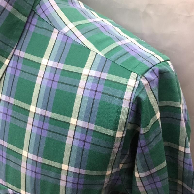 モンゴメリー MONTGOMERY シャツ、ブラウス 半袖 ボタンダウン S チェック マルチカラー / マルチカラー /  メンズ USED 古着 中古 10115517