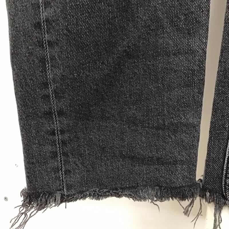 ザラ ZARA パンツ デニム、ジーンズ スキニー ストレッチ ハイウエスト 無地 黒 / ブラック /  レディース USED 古着 中古 10118460
