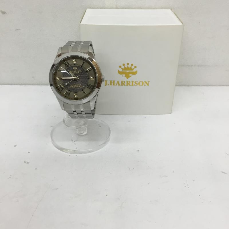 ジョンハリソン J.HARRISON 腕時計 アナログ（自動巻き） JH-082A 日本製ソーラー光発電+電波受信  銀 / シルバー /  メンズ USED 古着 中古 10131955