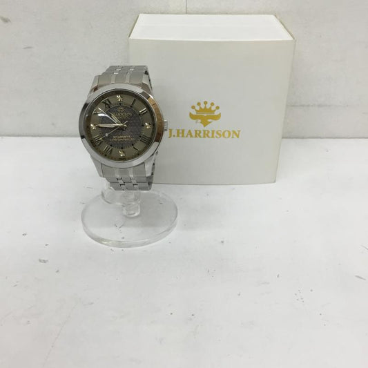 ジョンハリソン J.HARRISON 腕時計 アナログ（自動巻き） JH-082A 日本製ソーラー光発電+電波受信  銀 / シルバー /  メンズ USED 古着 中古 10131955