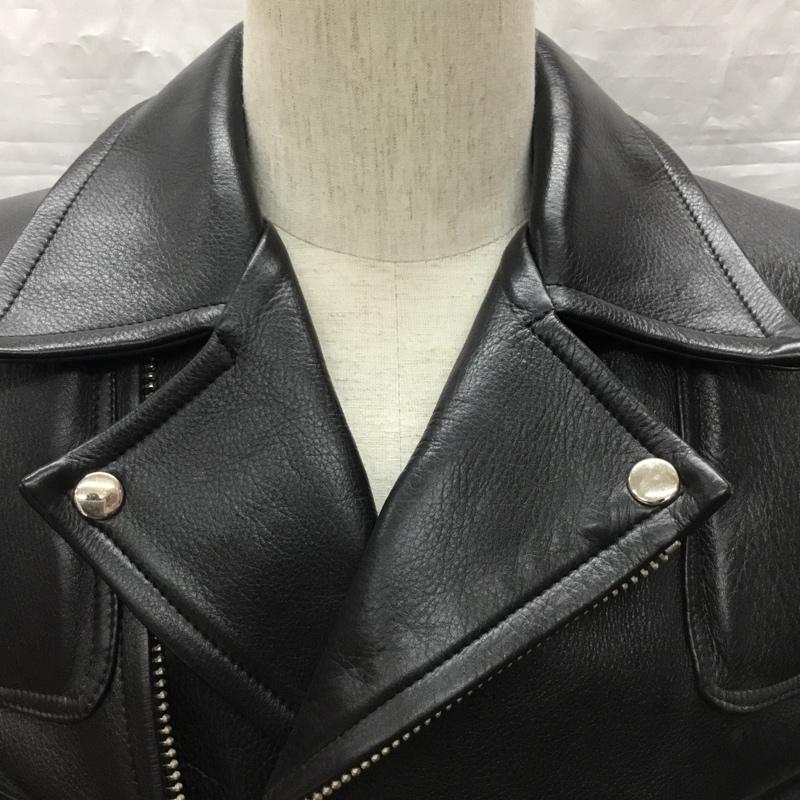 古着 USED ジャケット、上着 レザージャケット レザージャケット カジュアルジャケット ライダース ジップアップジャケット ヴィンテージ 古着 LL 無地 黒 / ブラック /  メンズ USED 古着 中古 10122401