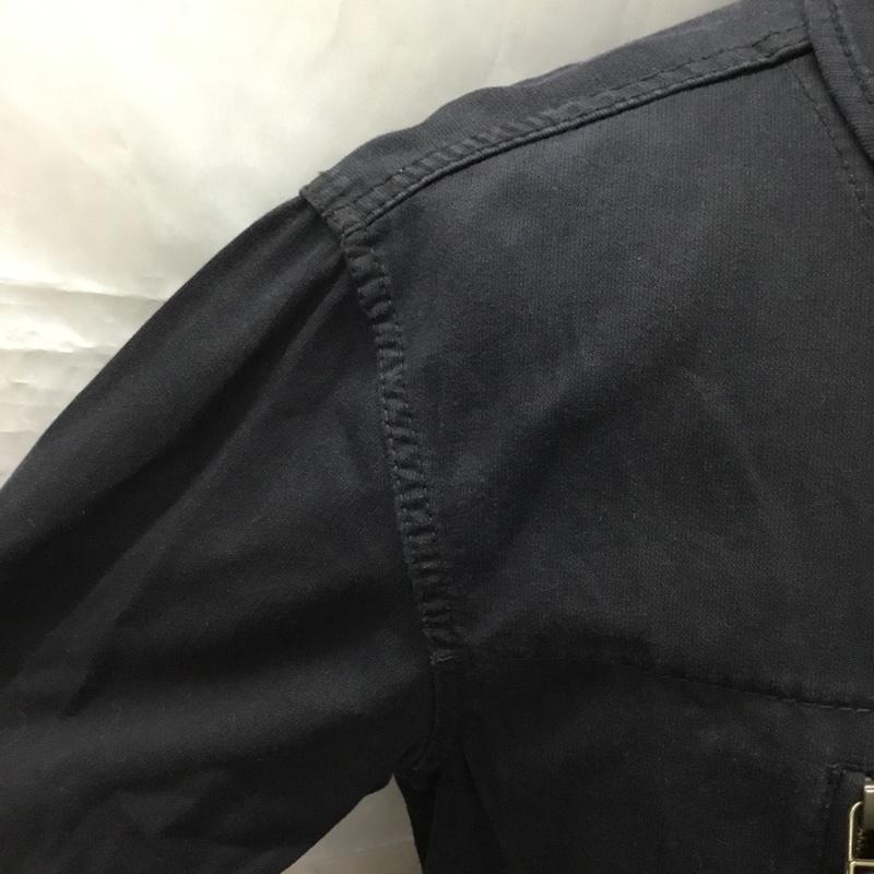 ビームス BEAMS ジャケット、上着 ジャンパー、ブルゾン bmj-211-sb3100-1/2 ミリタリージャケット ジップアップジャケット アウター L 無地 黒 / ブラック /  メンズ USED 古着 中古 10108746