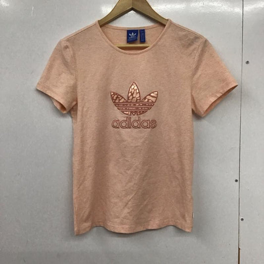 アディダス adidas Tシャツ 半袖 ロゴ、文字 桃 / ピンク /  レディース USED 古着 中古 10133791