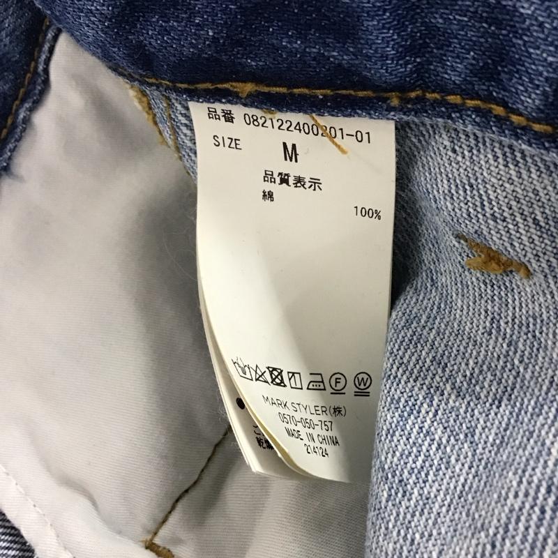 ジュエティ jouetie パンツ デニム、ジーンズ 082122400201-01 チェッカーパターンデニム M 無地 マルチカラー / マルチカラー /  レディース USED 古着 中古 10140909