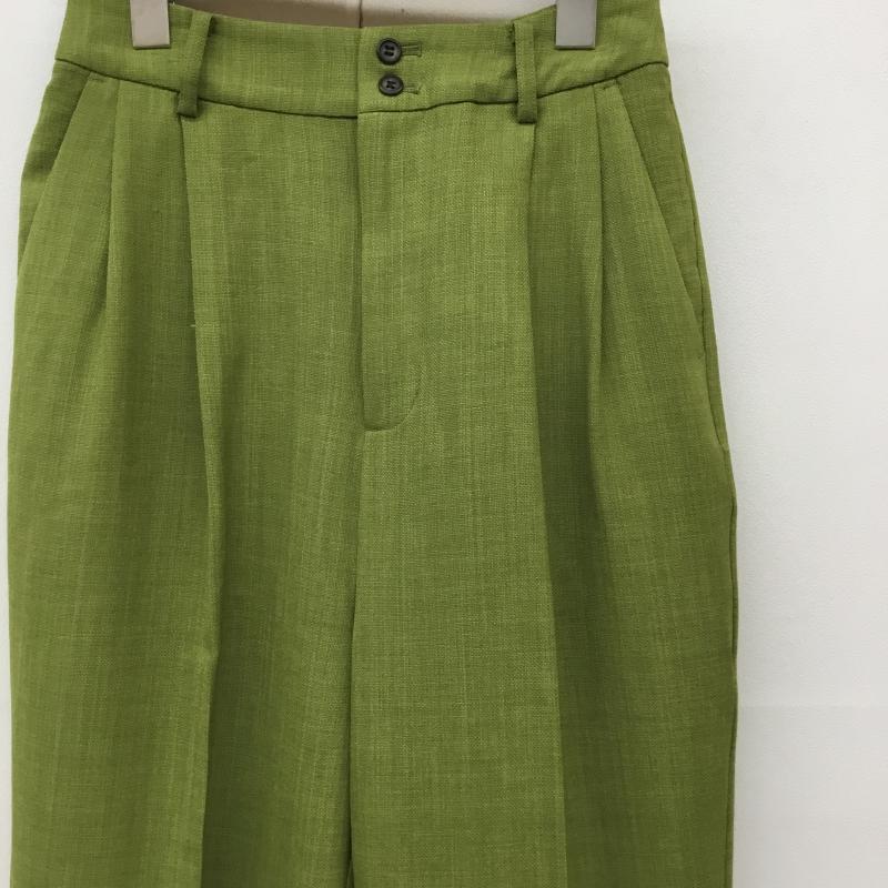ジーナシス JEANASIS パンツ スラックス FREE 無地 緑 / グリーン /  レディース USED 古着 中古 10139677