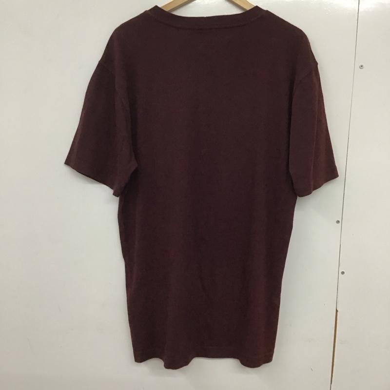 カーハート Carhartt Tシャツ 半袖 半袖カットソー プリントTシャツ クルーネックカットソー S ロゴ、文字 えんじ / ワインレッド /  メンズ USED 古着 中古 10133495