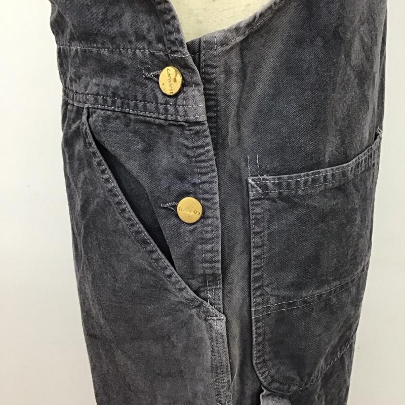 カーハート Carhartt サロペット・オーバーオール サロペット、オーバーオール デニムオーバーオール ワークパンツ オールインワン つなぎ ロゴ、文字 灰 / グレー /  メンズ USED 古着 中古 10115314