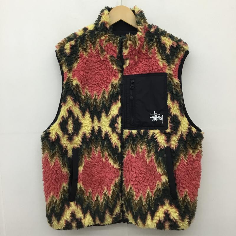 ステューシー STUSSY ジャケット、上着 ダウンベスト 21F118436 Fillmore Sherpa Vest L ネイティブ柄 マルチカラー / マルチカラー /  メンズ USED 古着 中古 10140179