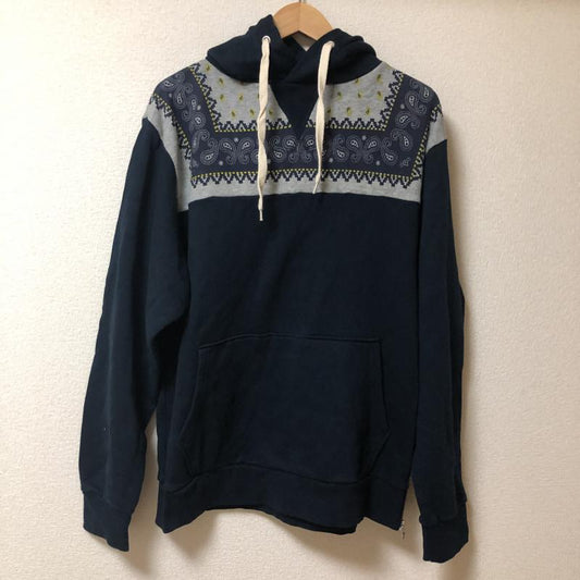 ディテールズ DETAILS パーカー 長袖 L 無地 X プリント 灰 / グレー / X 紺 / ネイビー / X 黄 / イエロー / X 白 / ホワイト /  メンズ USED 古着 中古 10011381