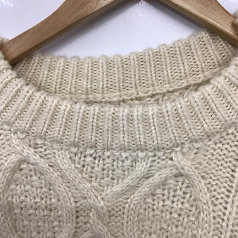 セレクトモカ select MOCA ニット、セーター 長袖 10008256 ケーブルオーバーサイズニット FREE 無地 アイボリー / アイボリー /  レディース USED 古着 中古 10142793