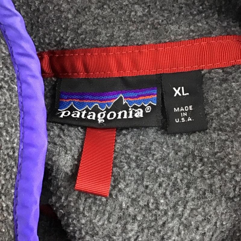 パタゴニア patagonia ジャケット、上着 ジャケット、ブレザー フリースジャケット プルオーバージャケット 古着 80S XL ロゴ、文字 灰 / グレー /  メンズ USED 古着 中古 10117567