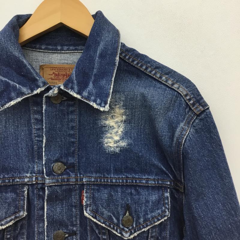リーバイス Levi s ジャケット、上着 ジャケット、ブレザー 00 s 70505-0301 L ワンポイント 青 / ブルー /  レディース USED 古着 中古 10124394