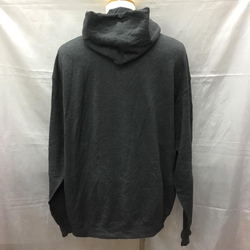 チャンピオン Champion パーカー 長袖 長袖パーカー フード付きパーカー プリントスウェット トレーナー XL ロゴ、文字 灰 / グレー /  メンズ USED 古着 中古 10113533