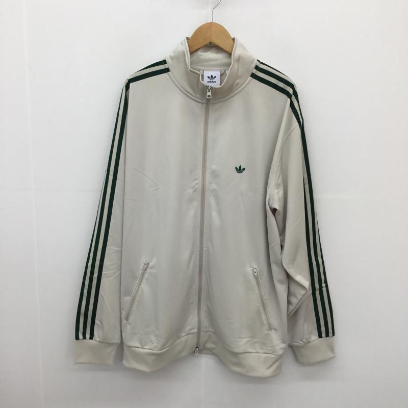 アディダス adidas ジャケット、上着 ジャンパー、ブルゾン adidas トラックジャケット　JD5266 XL ロゴ、文字 X 総柄 オフホワイト / オフホワイト / X 緑 / グリーン /  メンズ USED 古着 中古 10129216