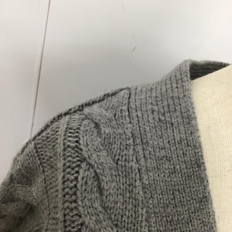 ニコアンド niko and... カーディガン 長袖 ST66TE02SB Vネック L  灰 / グレー /  レディース USED 古着 中古 10120583