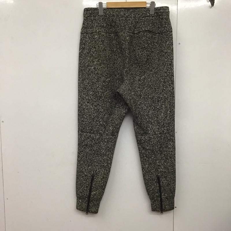 プーマ PUMA パンツ ワークパンツ、ペインターパンツ ワイドパンツ カジュアルパンツ ワークパンツ ジャージ L 総柄 白 / ホワイト / X 黒 / ブラック /  メンズ USED 古着 中古 10143247
