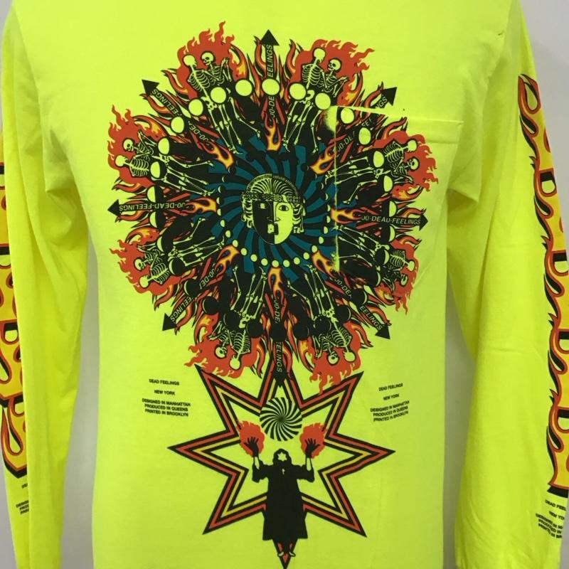 ネペンテス NEPENTHES カットソー 長袖 長袖カットソー クルーネックカットソー ロングスリーブカットソー プリントTシャツ S プリント マルチカラー / マルチカラー /  メンズ USED 古着 中古 10114712