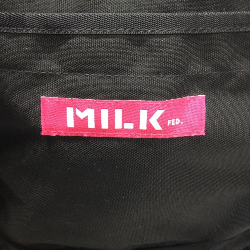 ミルクフェド MILKFED. リュックサック、デイパック リュックサック、デイバッグ 03182085 バックパック ロゴ、文字 黒 / ブラック /  レディース USED 古着 中古 10107885