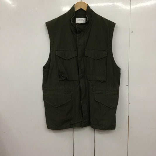 フリークスストア FREAK S STORE ベスト ベスト ミリタリーベスト スタンドカラー フロントボタン L 無地 カーキ / カーキ /  メンズ USED 古着 中古 10147088