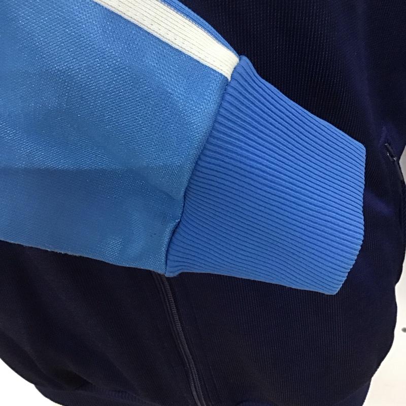 アディダス adidas ジャケット、上着 ジャケット、ブレザー ジャージ ジップアップジャケット 古着 スポーツウェア ロゴ、文字 青 / ブルー /  メンズ USED 古着 中古 10126052