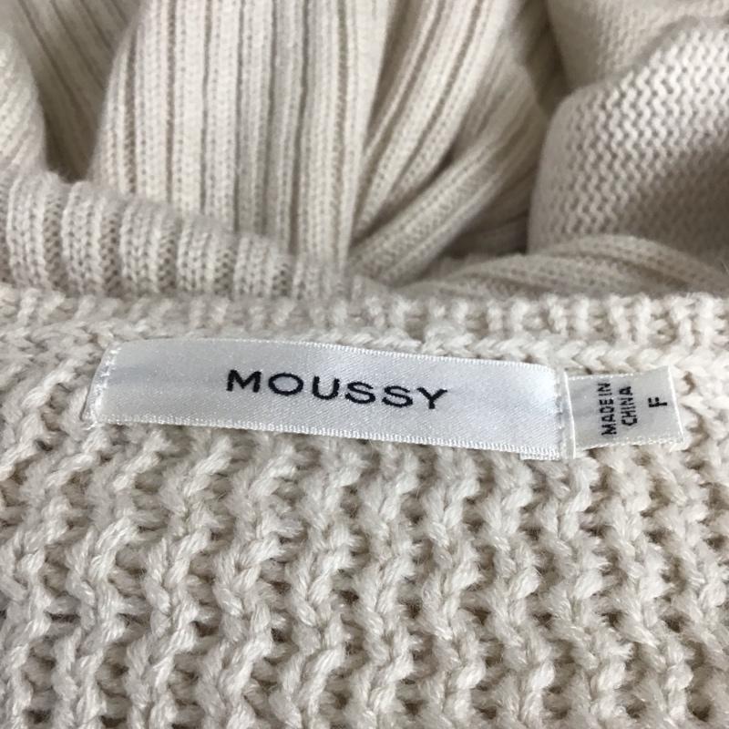 マウジー MOUSSY ワンピース ロングスカート 010EAH70-6720 CABLE SLEEVE KNIT DRESS ケーブル編み ニットワンピース FREE 無地 アイボリー / アイボリー /  レディース USED 古着 中古 10112167