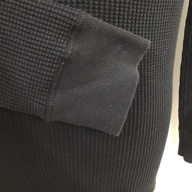 アルファインダストリー Alpha Industries カットソー 長袖 長袖カットソー クルーネックカットソー ロングスリーブカットソー ワッフル S 無地 紺 / ネイビー /  メンズ USED 古着 中古 10124323